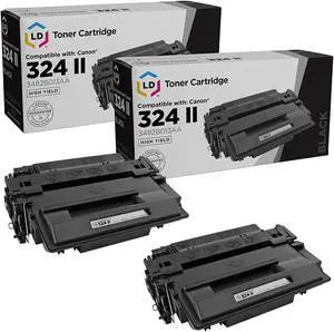 LD Products Compatible Toner Cartridge Replacement for Canon 324 II 3482B013AA High Yield (Black, 2 Cartridge Pack) Compatible with ImageClass LBP6780dn MF515dw