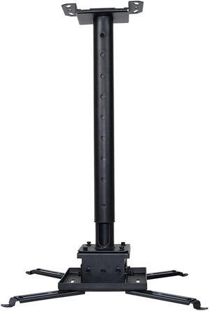 ARZARF Projector Mount Stand Projector Mount Shelf Extendable Projector Mount Ceiling Projector Mount Bracket with Adjustable Extension Pole Black Projector Stand