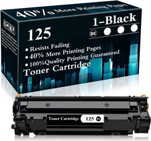 1 Black 125 | CRG-125 Toner Cartridge Replacement for Canon ImageCLASS LBP6030w LBP6000 MF3010 Printer,Sold by TopInk