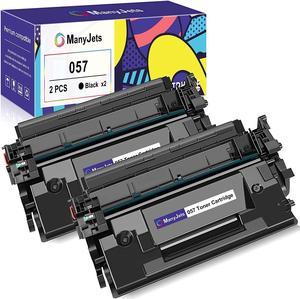 ManyJets 057 Compatible Toner Cartridge Replacement for Canon 057 057H CRG-057 CRG-057H Black Work with Canon ImageCLASS MF445dw LBP226dw MF448dw LBP227dw MF445 LBP228dw MF449dw Printer (Black,2-Pack)