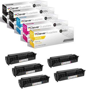 Compatible Toner Cartridge Replacement for  PRO 400 Color M475 CE410A Black CE411A Cyan CE412A Yellow CE413A Magenta  305A Printer M451DW M451NW Color M351A 5 Color Set