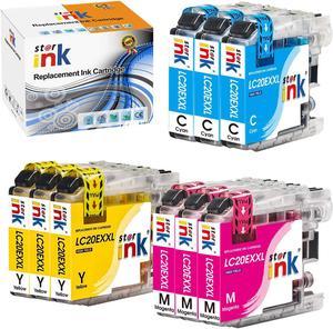 starink Compatible Ink Cartridge Replacement for Brother LC20e Color Work for MFC-J985DW MFC-J775DW MFC-J5920DW Printer(3 Cyan, 3 Magenta, 3 Yellow) 9-Pack