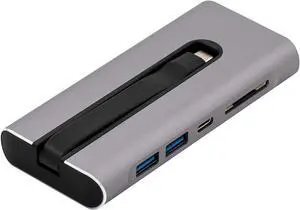 VisionTek VT300 USB-C Portable Dock - 4K HDMI 60Hz, 2X USB 3.1, 1x USB-C PD, Ethernet, SD Card Reader (901355) VisionTek VT300 USB-C Portable Dock - 4K HDMI 60Hz, 2X USB 3.1, 1x USB-C PD, Ethernet, SD Card Reader (901355)