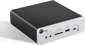 SIIG 8K Thunderbolt 3 Laptop Docking Station, Dual M.2 NVMe Slot, 96W PD Charging, DisplayPort 1.4 SD Card Reader, 2X USB 10G Ports, 2X USB 5G Ports, Gigabit Ethernet, TAA Compliant (JU-DK0K11-S1)