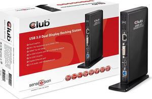 Club3D USB 3.0 Dual Display Docking Station DVI/HDMI (CSV-3242HD)