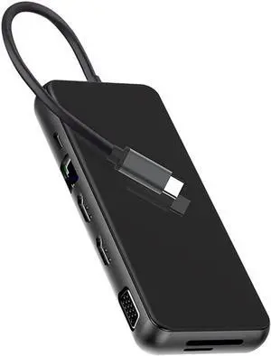 USB C Laptop Docking Station USB 3.0 VGA RJ45 PD USB -Compatible Hub for Dock
