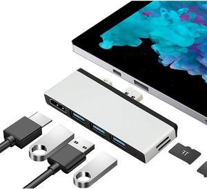 USB C Hub HDMI Adapter, HDMI 4K USB 3.0 Ports for Surface Pro 4/5/6 Laptop Docking Station Converter