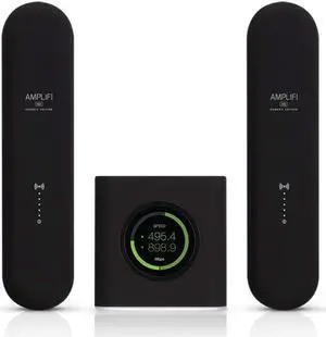 AmpliFi Gamers Edition WiFi System by Ubiquiti, Seamless Whole Home Wireless Internet, HD WiFi Router, 2 Mesh Points, 4 Gigabit Ethernet, 1 WAN Port, Ethernet Cable, Replaces Router & WiFi Extenders