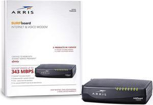 A Surfboard Docsis 8X4 Cable Modem / Telephone Certified for XFINITY - Download Speed: 343 Mbps (TM822R)