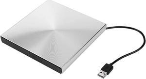 DVD Drive, USB 3.0 Portable DVD Drive/DVD Player for Laptop, 5Gbps Data Transmission External DVD Burner Multi-Level Protection Pop up DVD Drive