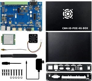 Waveshare Industrial IoT Mini-Computer Based On Raspberry Pi Compute Module 4 Waveshare CM4 Industrial IoT Board Inside PoE 5G/4G Metal Case with Cooling Fan Waveshare Industrial IoT Mini-Computer Based On Raspberry Pi Compute Module 4 Waveshare CM4 Industrial IoT Board Inside PoE 5G/4G Metal Case with Cooling Fan