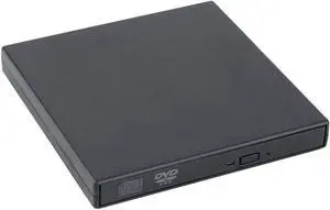 JINDAO Light 13.513.21.6 cm Ultra Thin External Slot-in USB 2.0 External DVD Combo CD-RW Burner Drive CD±RW DVD ROM Black Laptop Drive External DVD Drive
