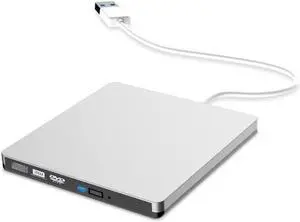 JINDAO DVD Drive USB 3.0 Optical Player Burner Reader CD-RW Portable External Recorder Burner External CD-RW/DVD-RW Drive External DVD Drive