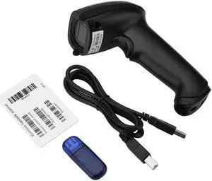 Wireless Bluetooth Barcode Scanner,Bluetooth Barcode Bar Code Scanner Reader,USB Automatic Bar Code Reader for Android Phone Tablet Computer, Supports Windows Mac OS Android iOS(Black)