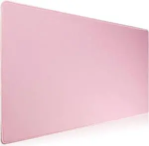 Large Gaming Mouse Pad with Stitched Edges [27.5x11.8In] Extended Mouse Pad with Non-Slip Natural Rubber Base for Gamer/Desktop/Office/Home (70x30 Pinkus)