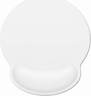 Ergonomic Mouse Pad with Wrist Rest Support Memory Foam Computer Mouse Pads for Wireless Mouse Cute Gaming Mouse Mat with Non-Slip Base Pain Relief Mousepad for Laptop Desk Women White