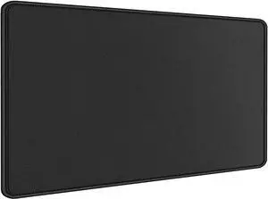 Gaming Mouse Pad, Large Mouse Pad Size 27.5x11.8 Thickness 0.12 inches,Premium-Textured Non-Slip & Waterproof Computer Mousepad with Stitched Edges for Gaming, Office & Home-70x30 Black