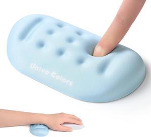 Univo Colors Light Blue Superfine Memory Foam Wrist Rest Soft Gel Ergonomic Mouse Pad Wrist Support for Mouse, Gaming, Computer, Laptop, Office