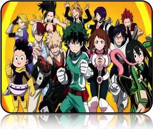 MeDoTrendy My Hero Academia Mouse Pad Anime Gaming Mouse Pad Non-Slip Rubber Gaming Mouse Pad Waterproof Anime Mousepads/Mousemat for Computer and Laptop (11.8x9.8inch)