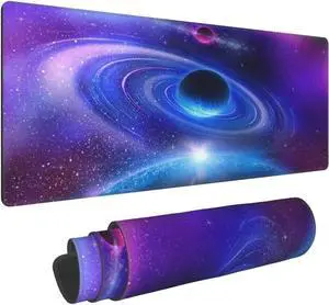 Galaxy Gaming Mouse Pad,Upgraded Ergonomic Larger Extended Gaming Mouse Pad with Durable Stitched Edge,Waterproof Non-Slip Base,Best Gaming Mouse Pad for Gamer, Computer,Laptop.
