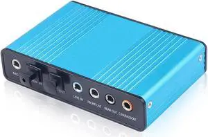 ZHIERPIUS Sound Card, USB 2.0 Sound Card 6 Channel 5.1 Optical External Audio Card SPDIF Controller CM6206 Chipset for Laptop Desktop Tablet ZHIERPIUS Sound Card, USB 2.0 Sound Card 6 Channel 5.1 Optical External Audio Card SPDIF Controller CM6206 Chipset for Laptop Desktop Tablet