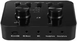 QWERTOUY Audio External USB Sound Card Headset Microphone Webcast Streamer Sound Card for Twitch Live Show Broadcast Phone Computer PC QWERTOUY Audio External USB Sound Card Headset Microphone Webcast Streamer Sound Card for Twitch Live Show Broadcast Phone Computer PC