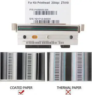 Printhead For Ze bra ZT410 Label Printer 203dpi P1058930-009 Thermal Transfer