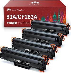 Toner Kingdom Compatible Toner Cartridges Replacement  83A CF283A 83X CF283X  Laserjet Pro MFP M127fw M125nw M125a M127fn M201n M201dw M225dn M225dw Printer(Black, 4-Pack)