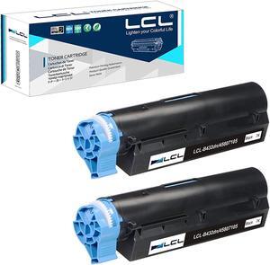 LCL Compatible Toner Cartridge Replacement for OKI B412dn B432dn B512DN 45807101 45807105 7000Pages B512 MB472w MB472dnw MB492 MB492dn MB562w MB562dnw (2-Pack Black)