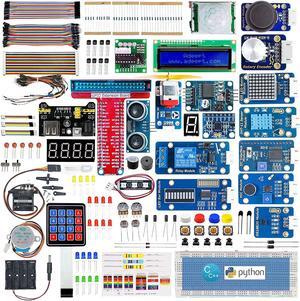 Upgrade Ultimate Starter Kit for Raspberry Pi 4 3, Raspberry Pi Kit, Python C Code, 40 Projects, DIY Electronic Components Kit with 480 Pages PDF Manual