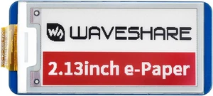 Waveshare E-Paper Display Module in 2.13inch for Raspberry Pi Supports Red/Black/White Three-Color Display Waveshare E-Paper Display Module in 2.13inch for Raspberry Pi Supports Red/Black/White Three-Color Display