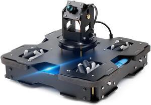 Yahboom Raspberry Pi Robot Pi 4B Kit Mecanum Wheel 3-DOF Camera Python Robotic Car for Adults AI Object Recognitn Tracking (Raspblock Without Pi)