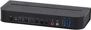 Monoprice Blackbird 4K HDMI 2.0 and USB 3.0 2x1 KVM Switch, 4K@60Hz, HDR, YCbCr 4:4:4, HDCP 2.2, Share 2 Computers with 1 Keyboard Mouse Monitor Printer