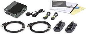 Aten CS782DP2Port USB DisplayPort/Audio KVM Switch (4K Supported and Cables Included)