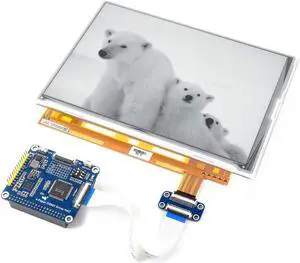 Waveshare 9.7 Inch E-Paper Display HAT 1200x825 Resolution E-Ink Screen LCD Module USB/SPI/I80/I2C Interface with Embedded IT8951 Controller for Raspberry Pi Zero/Zero W/Zero WH/2B/3B/3B+ Waveshare 9.7 Inch E-Paper Display HAT 1200x825 Resolution E-Ink Screen LCD Module USB/SPI/I80/I2C Interface with Embedded IT8951 Controller for Raspberry Pi Zero/Zero W/Zero WH/2B/3B/3B+
