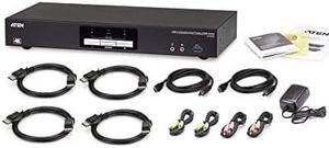 ATEN CS1942DP 2-Port USB 3.0 4K 60Hz DisplayPort Dual Monitor Display KVMP Switch