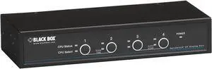 Black Box Desktop KVM Switch 4-Port DisplayPort USB Bi-Dir USB Audio