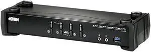 Aten 4-Port USB 3.0 4K DisplayPort Kvmp Switch (Cables Included)