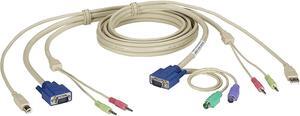 Black Box 6FT KVM Cable VGA PS2 USB Audio DT Pro Series