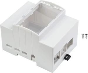 Waveshare DIN Rail ABS Case, Compatible with Raspberry Pi 4,DIN Rail Mount Support, ABS Material, Clear Top Window, Large Inner Space Waveshare DIN Rail ABS Case, Compatible with Raspberry Pi 4,DIN Rail Mount Support, ABS Material, Clear Top Window, Large Inner Space
