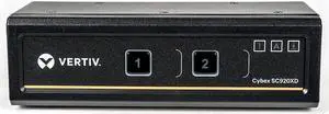 Vertiv Cybex Secure 4K UHD KVM 2-Port DVI-I DP DualHead EAL4+ NIAP TAA Compliant (SC920XD-001)