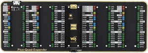 Waveshare 4xPorts Quad GPIO Expander Supports USB External Power Supply for Raspberry Pi Pico Series Motherboard Waveshare 4xPorts Quad GPIO Expander Supports USB External Power Supply for Raspberry Pi Pico Series Motherboard