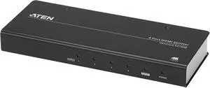 ATEN True 4K HDMI 4 Port Splitter VS184B, HDCP 2.2 Compatible, up to 600 MHz, up to 15 m(1920x1200)/ 1.8m (True 4K)* UK, 1 KVM Market Leader