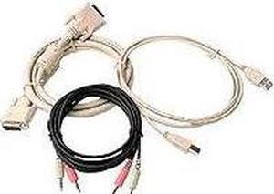 Avocent CBL0026 12FT USB Keyboard Mouse 1 Dvi Cable Set for SC4UAD 1 USB 2 Audio