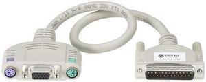Black Box EHN154A-0001, ServSwitch Kbrd/Mouse Cable, Pack of 3 pcs