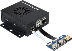 Waveshare CM4-IO-BASE-BOX-A for Raspberry Pi Compute Module 4 Bundle with USB HDMI Adapter (10 Items) Waveshare CM4-IO-BASE-BOX-A for Raspberry Pi Compute Module 4 Bundle with USB HDMI Adapter (10 Items)
