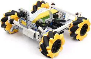 Waveshare BuildMecar Kit Based On Raspberry Pi Build HAT with Smart Building Block Robot with Mecanum Wheels 5MP Camera (13 Items) Kit-C Waveshare BuildMecar Kit Based On Raspberry Pi Build HAT with Smart Building Block Robot with Mecanum Wheels 5MP Camera (13 Items) Kit-C