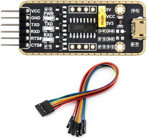 Waveshare USB to TTLUART Communication Module, Micro-USB Connector, Compatible with Mac, Linux, Android, Windows 7/8/8.1/10/11 Waveshare USB to TTLUART Communication Module, Micro-USB Connector, Compatible with Mac, Linux, Android, Windows 7/8/8.1/10/11
