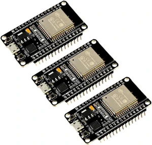 ESP-WROOM-32 ESP32 ESP-32S Development Board 2.4GHz Dual-Mode WiFi + Bluetooth Dual Cores Microcontroller Processor Integrated with Antenna RF AMP Filter AP STA Compatible with Arduino IDE (3PCS) ESP-WROOM-32 ESP32 ESP-32S Development Board 2.4GHz Dual-Mode WiFi + Bluetooth Dual Cores Microcontroller Processor Integrated with Antenna RF AMP Filter AP STA Compatible with Arduino IDE (3PCS)