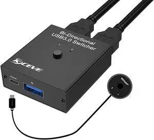 USB 3.0 Switch Selector, 2 in 1 Out / 1 in 2 Out Bidirectional USB Switcher for 2 Computers Share 1 USB Devices, Mouse, Keyboard, Scanner, Printer USB 3.0 Switch Selector, 2 in 1 Out / 1 in 2 Out Bidirectional USB Switcher for 2 Computers Share 1 USB Devices, Mouse, Keyboard, Scanner, Printer
